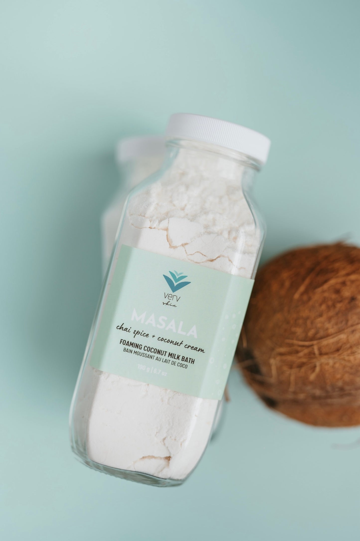 Foaming Coconut Milk Bath | MASALA Chai Spice + Coconut Cream