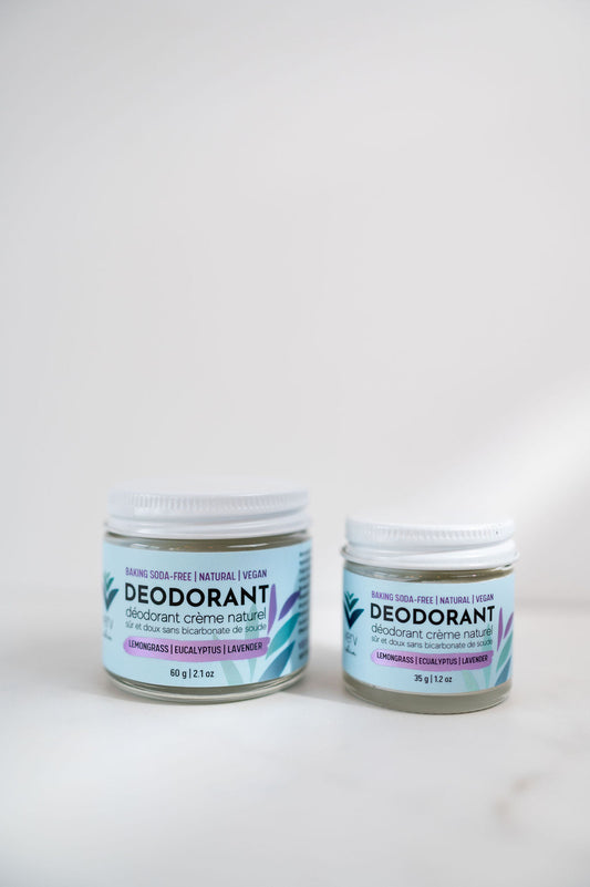 Natural Deodorant Cream | Lemongrass Eucalyptus & Lavender