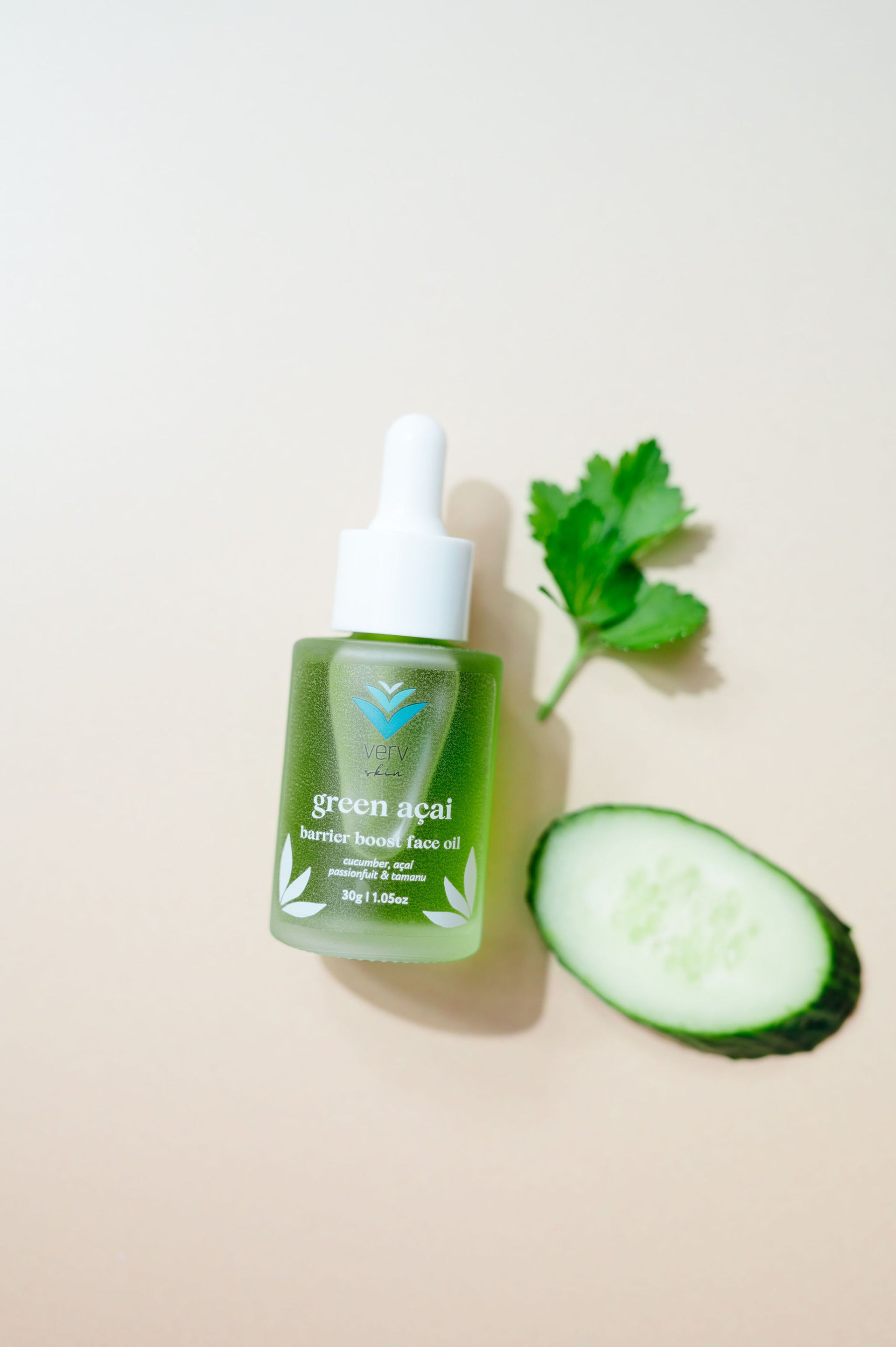 Green Açaí Barrier-Boost Face Oil – Verv Skin