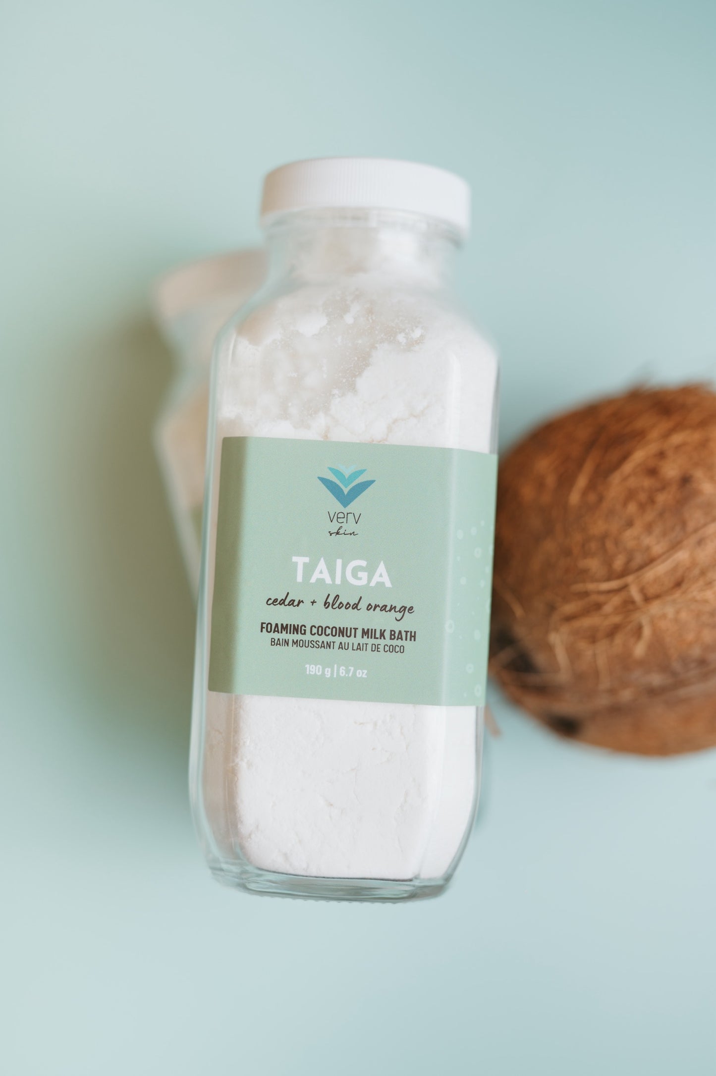 TAIGA Foaming Coconut Milk Bath | Cedar + Blood Orange