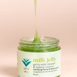 Milk Jelly Cleanser & Makeup Remover | Clarifying Hemp & Black Cumin