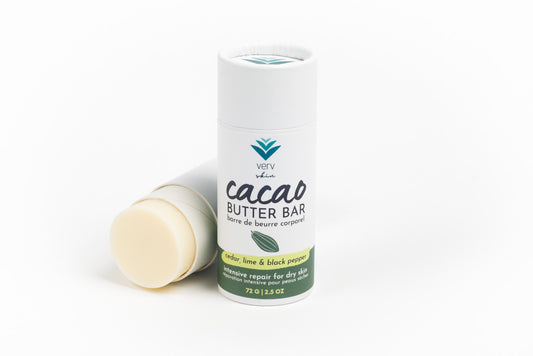 Cacao Butter Bar | Cedar, Lime + Black Pepper