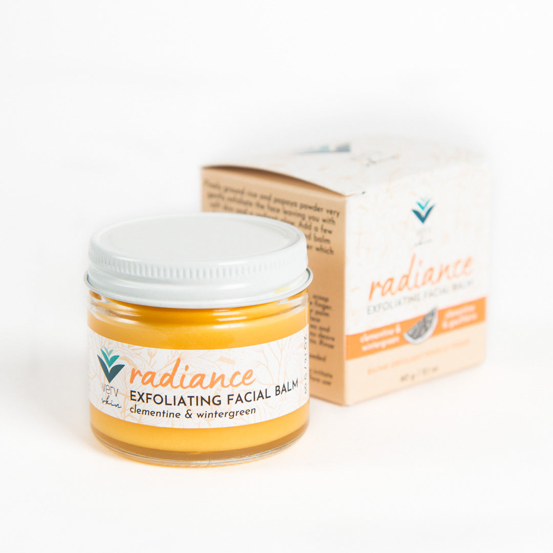 Radiance Exfoliating Facial Balm - Clementine & Wintergreen (citrus+mint)