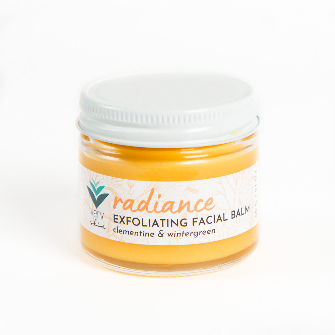 Radiance Exfoliating Facial Balm - Clementine & Wintergreen (citrus+mint)