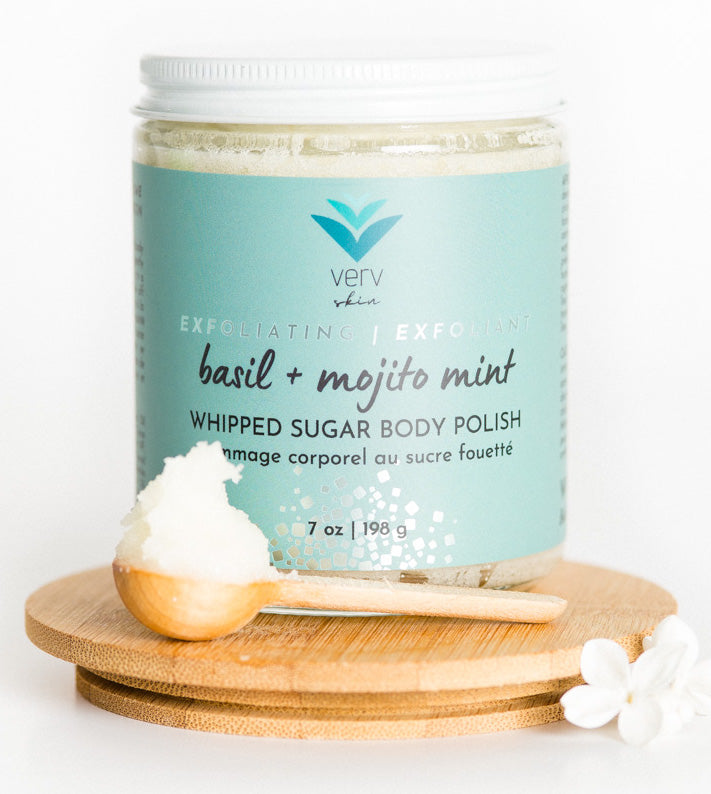 Whipped Sugar Body Polish | Basil + Mojito Mint